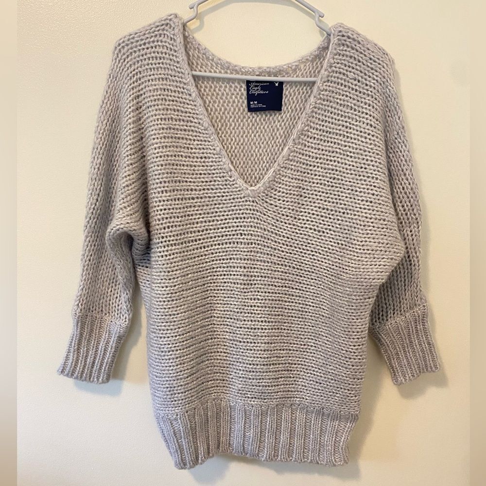 American Eagle Y2K Knit Wool Blend Sweater - Medium